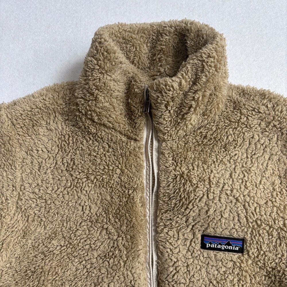 Patagonia Los Gatos Jacket Women's M El Cap Khaki Soft High-pile Fleece Full Zip - Picture 2 of 7
